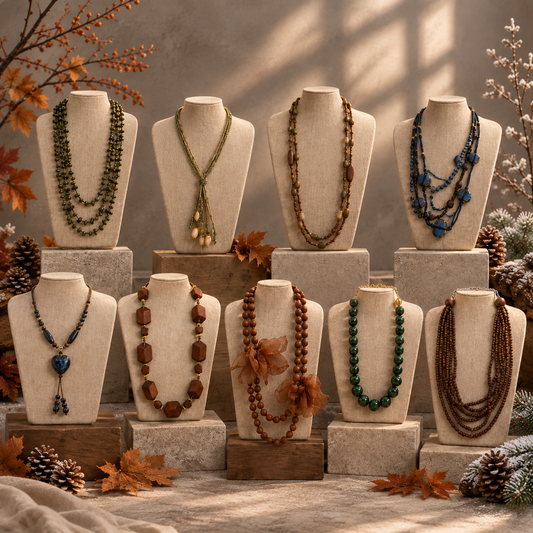 Collares que elevan la colección de otoño 📿🧡