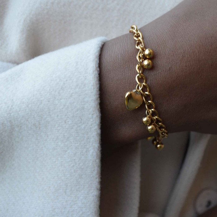 Pulsera alegría bañada en oro 18Kt