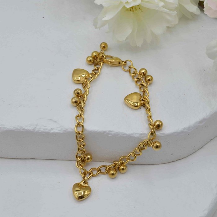 Pulsera alegría bañada en oro 18Kt