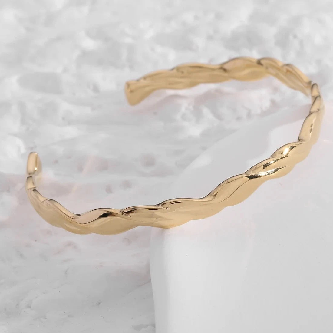 Gold beach sand bracelet