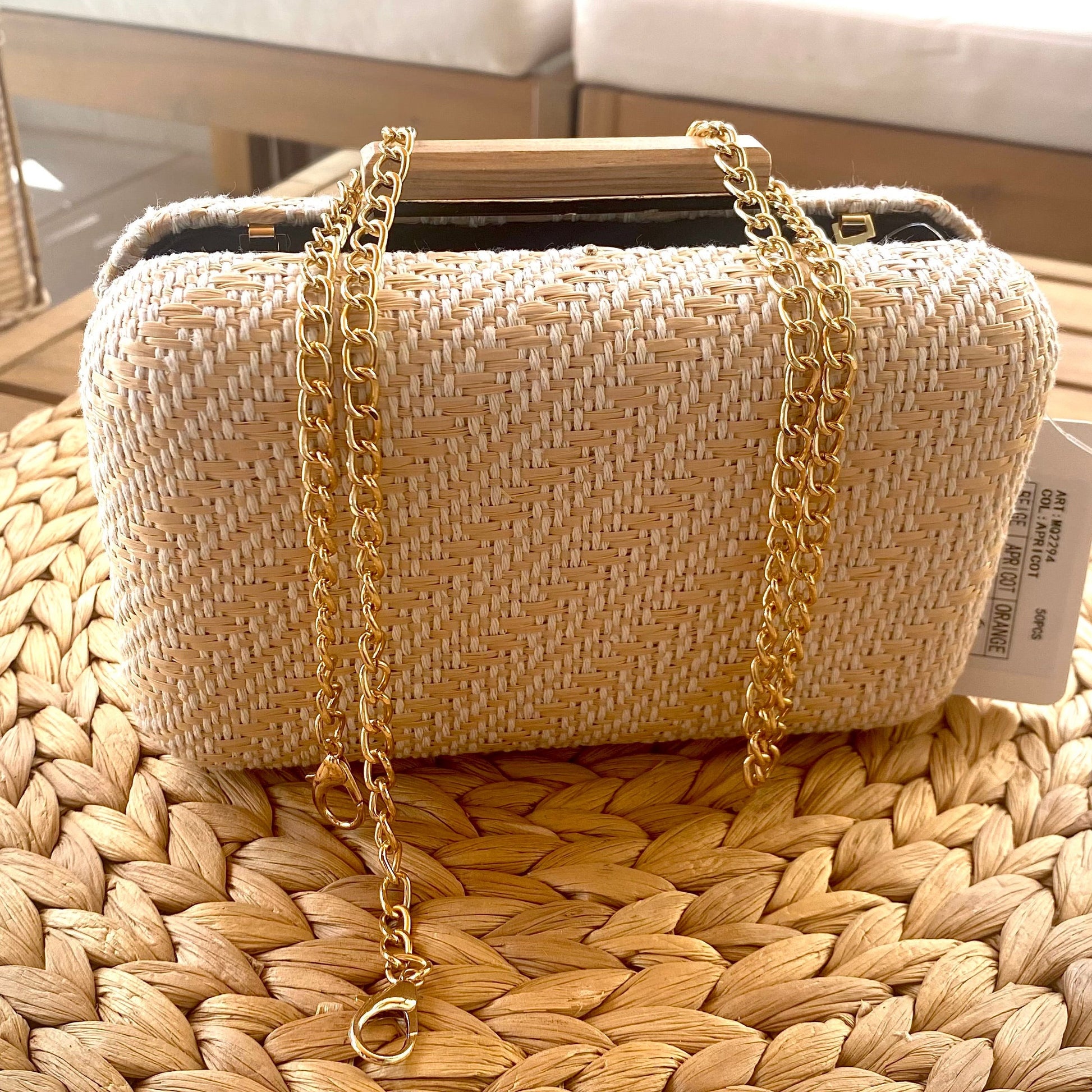 Mimbre Bolso Rafia Para Boda Bolsos Beige De Rafia Para Bodas, Asa