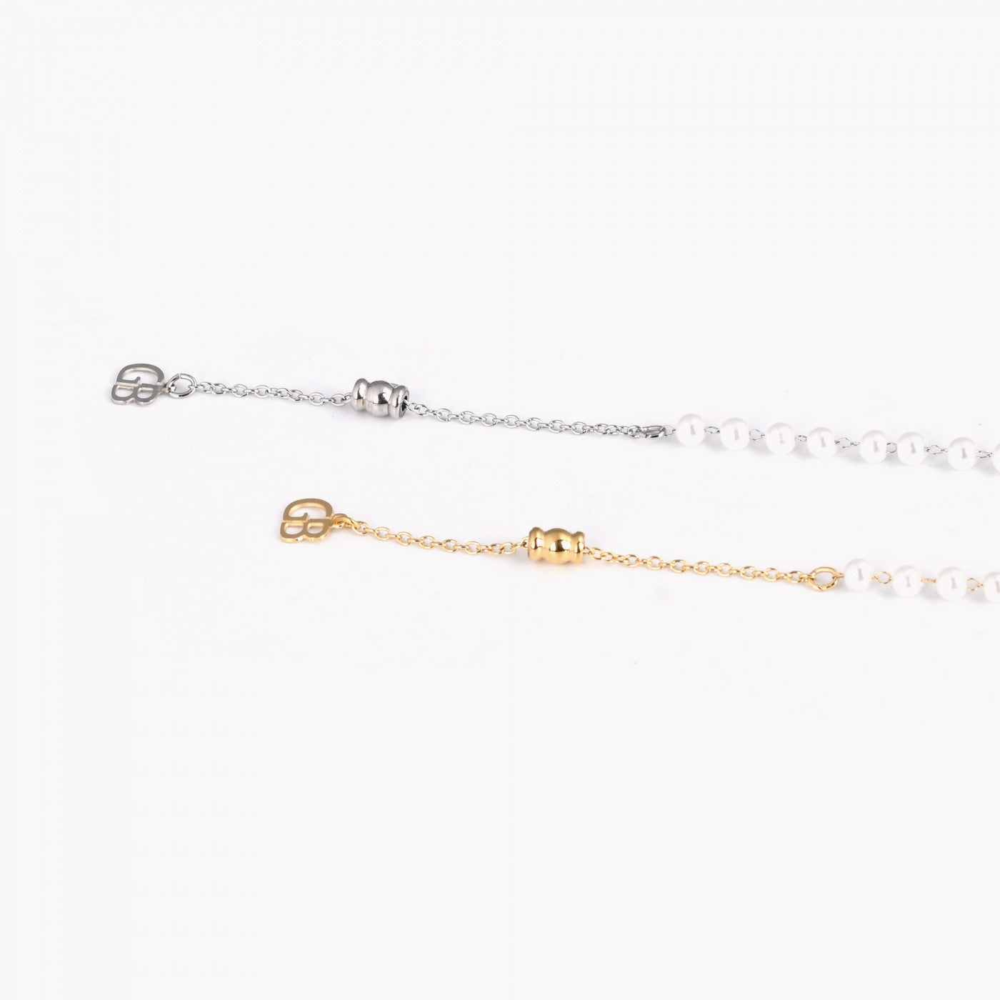 Collier acier argent zircone