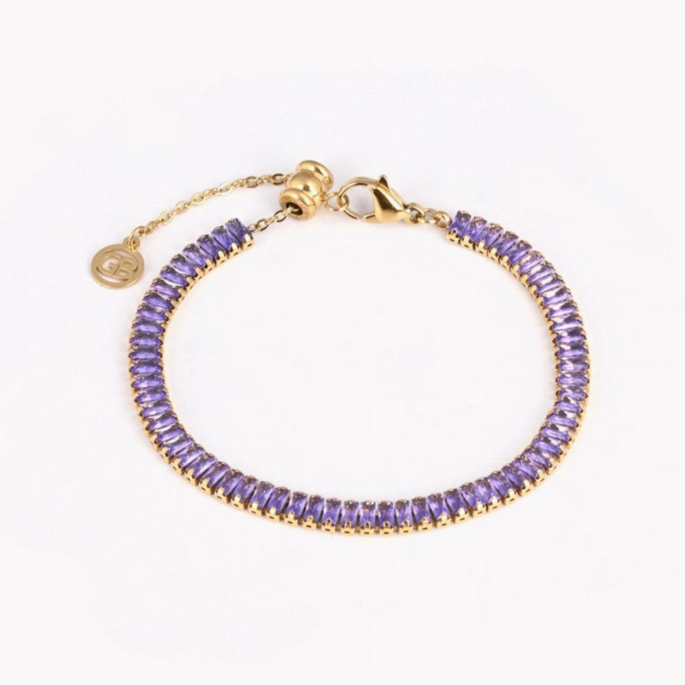 Purple glitter bracelet