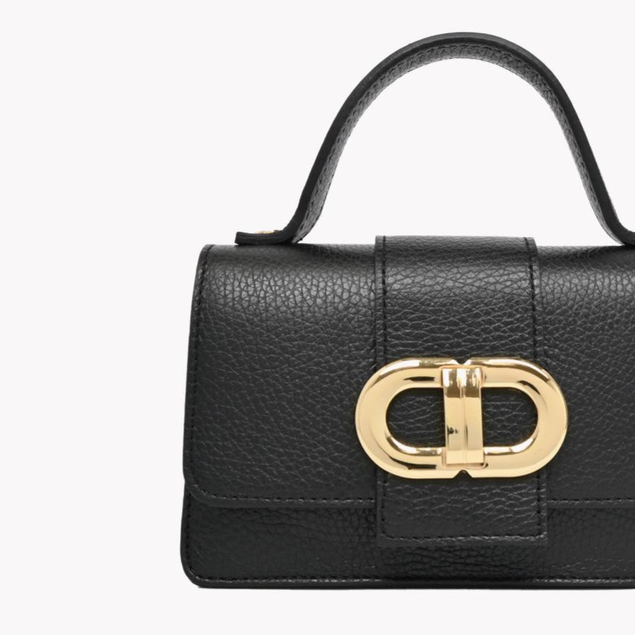 Crossbody bag with black stitching