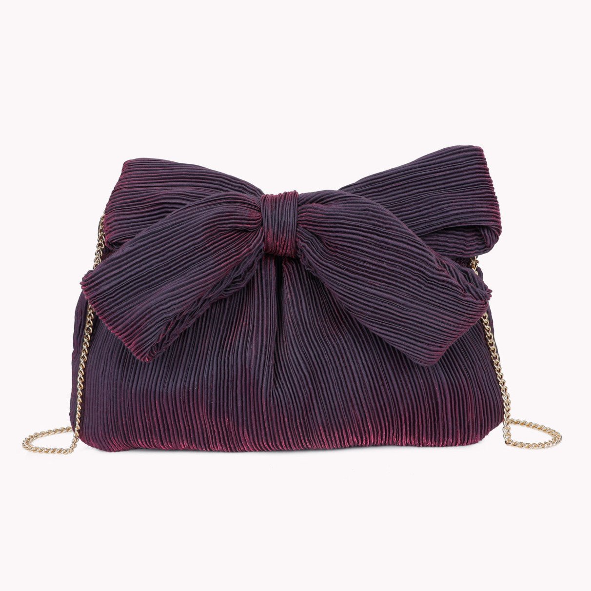 Sac à main pochette de soirée en satin noir avec bretelles croisées