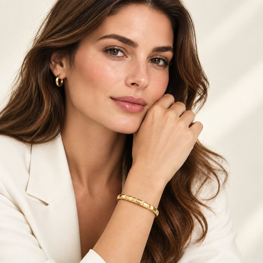 Bracelet riviera dorée