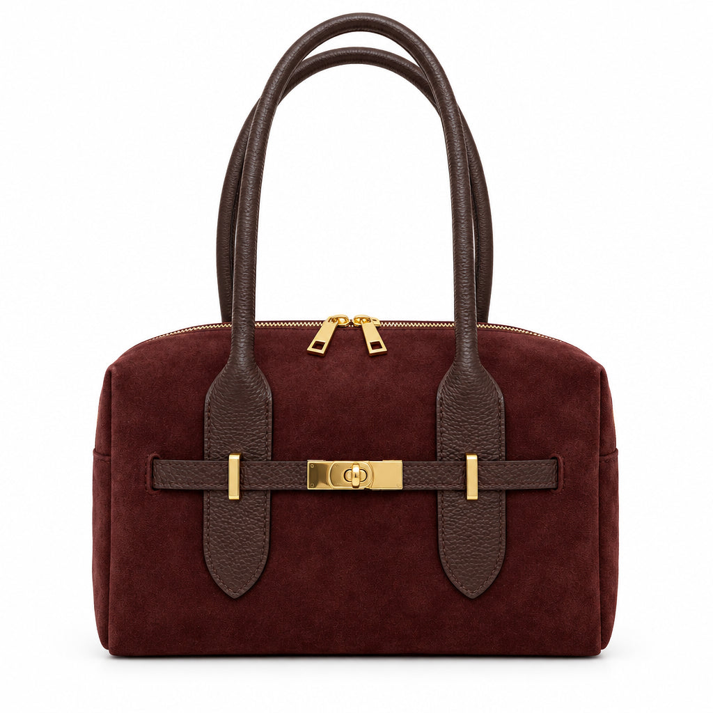 Bolso de asas piel ante 100% auténtica