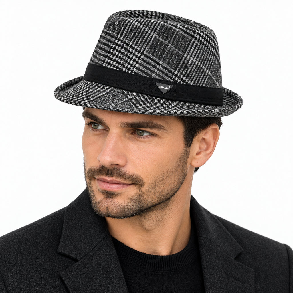 Sombreros borsalinos diseño de príncipe de gales
