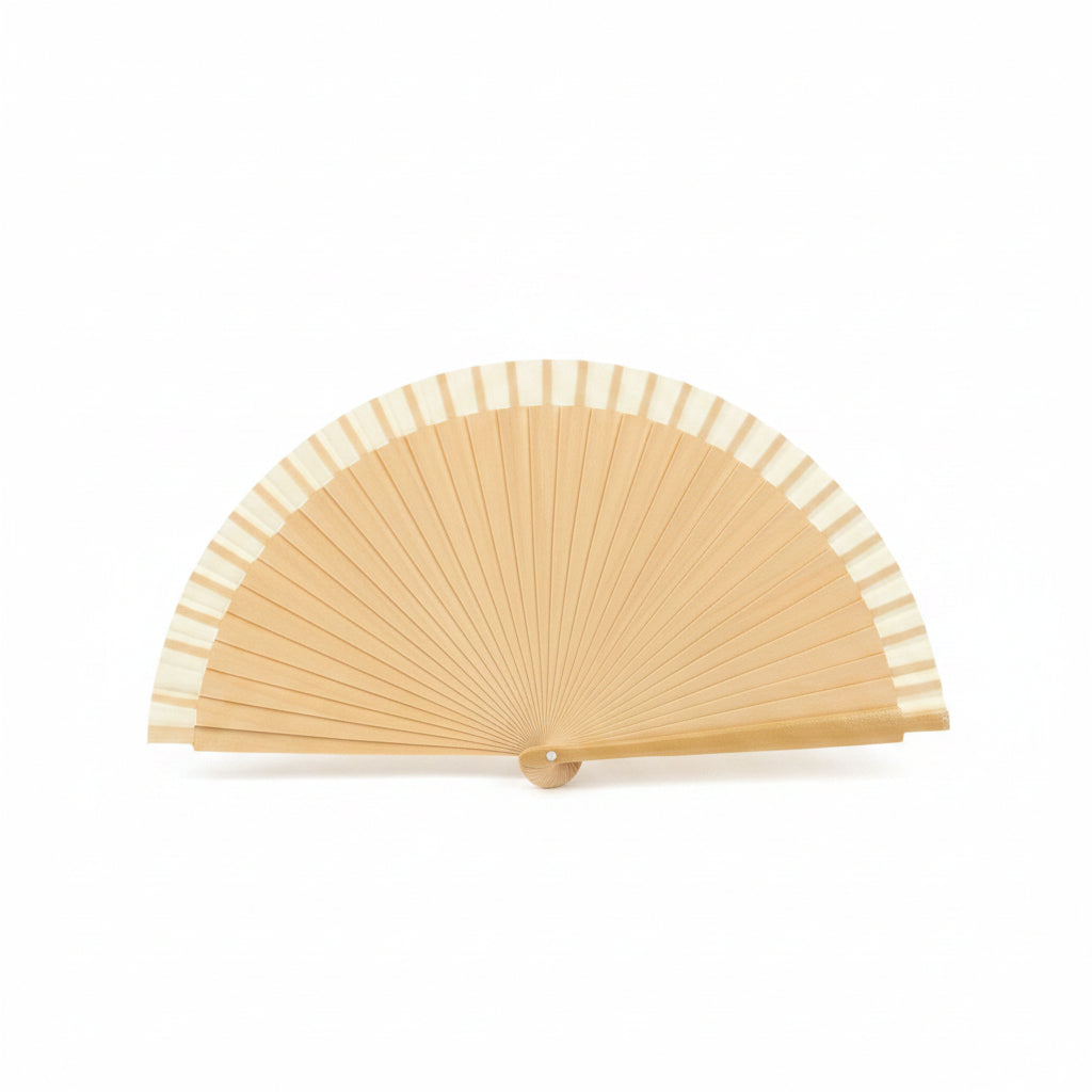 Abanico de madera con diseño liso y monocolor - Moments by You