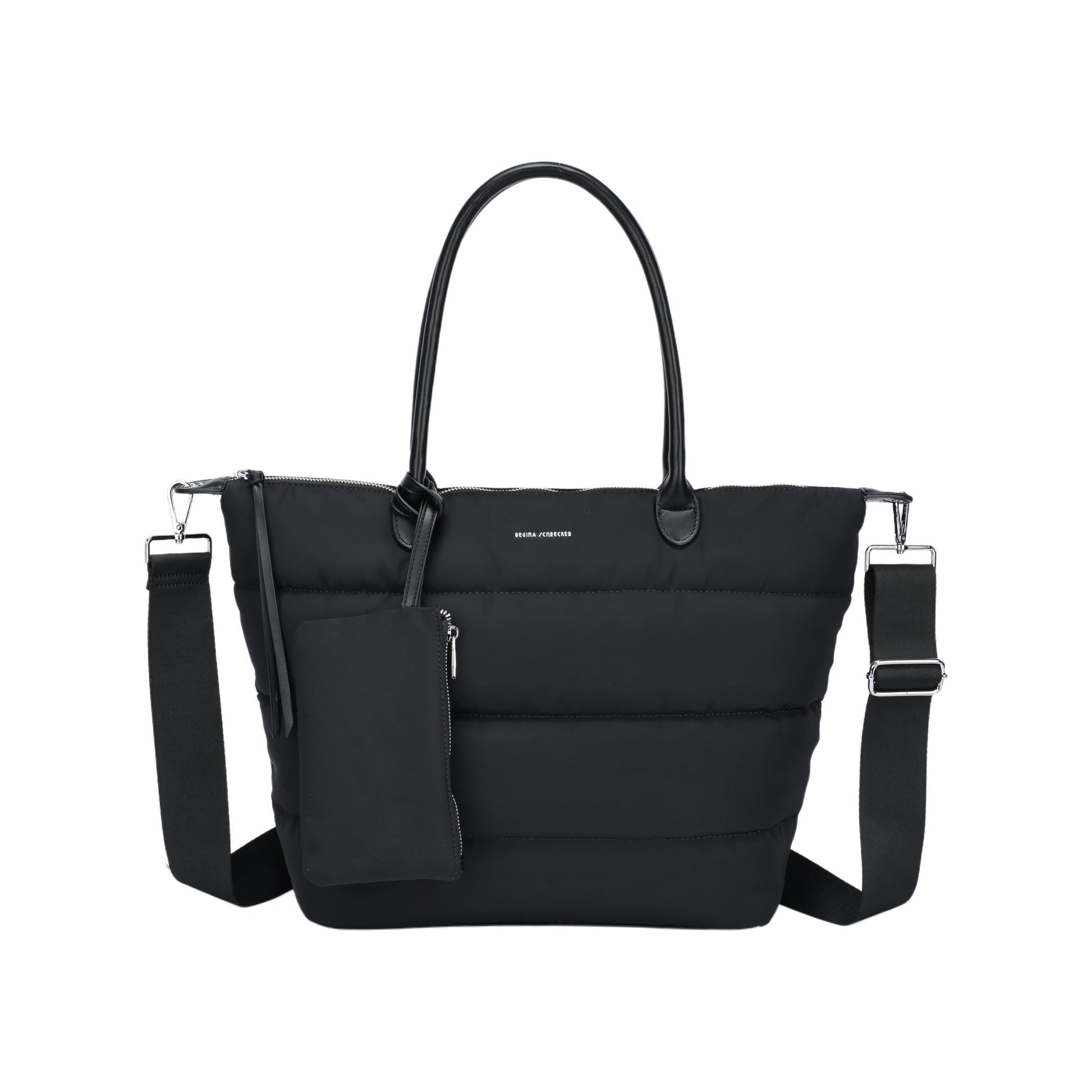 Bolso shopper acolchado con neceser a juego en varios colores - Moments by You