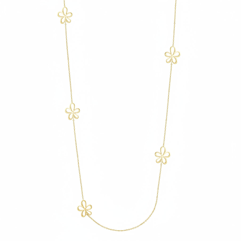 Steel hoops with gold balls