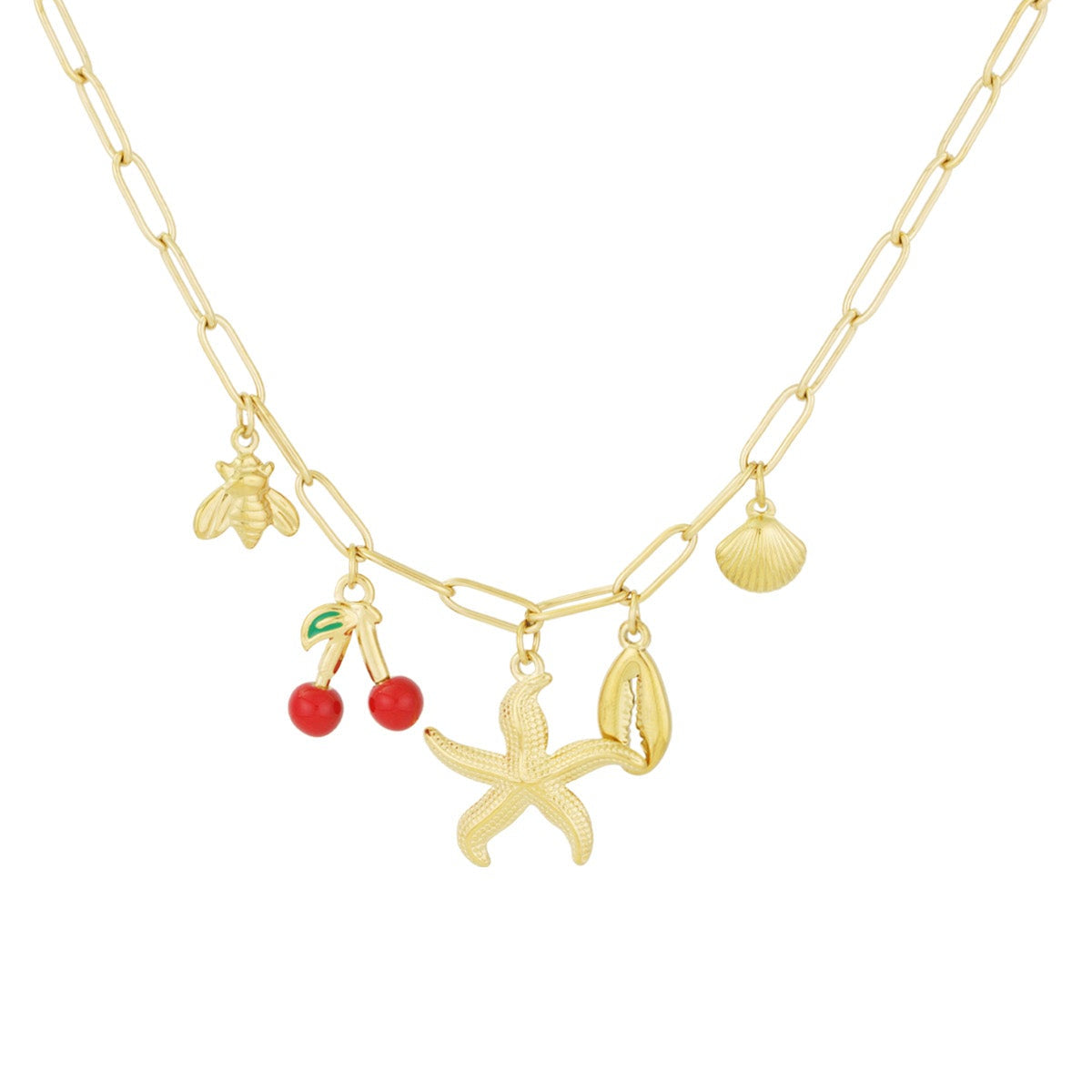 Collier acier argent zircone