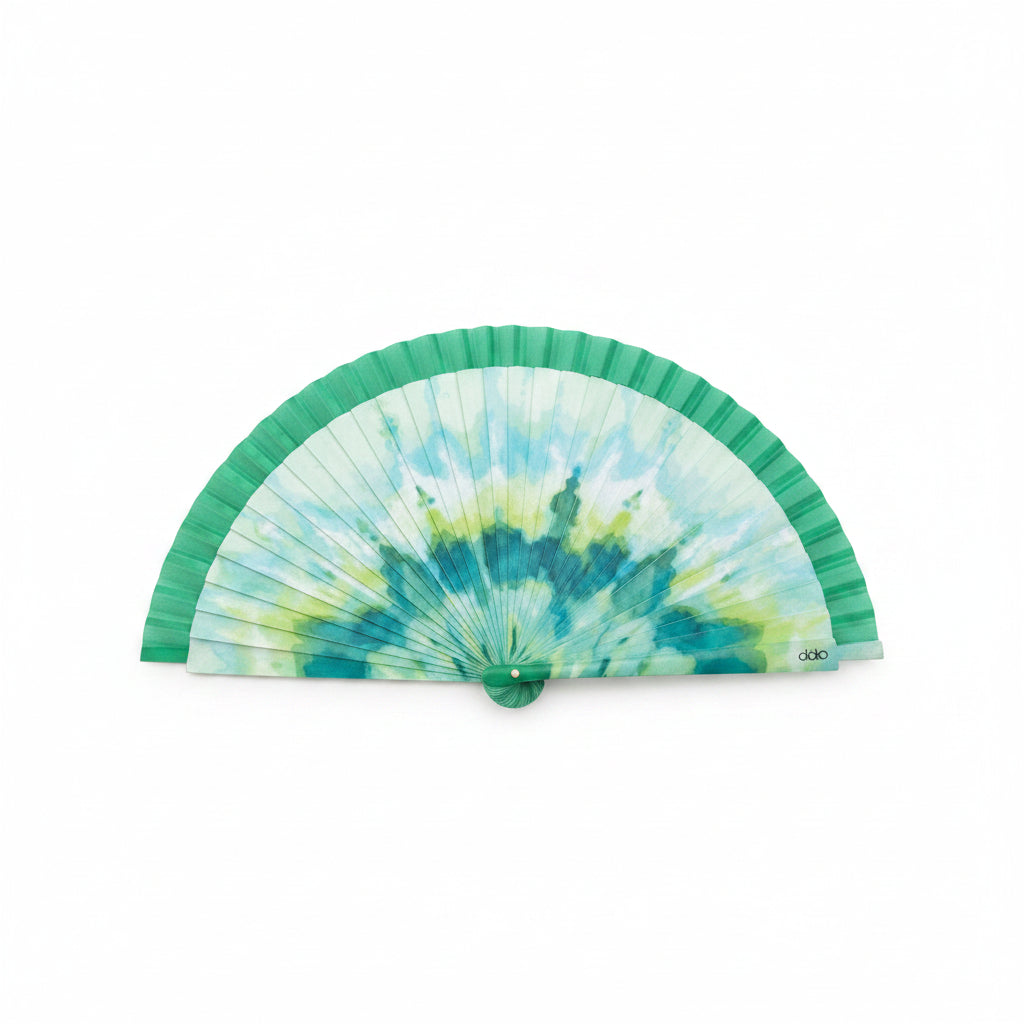 Abanicos de madera con estampado desteñido en varios colores - Moments by You