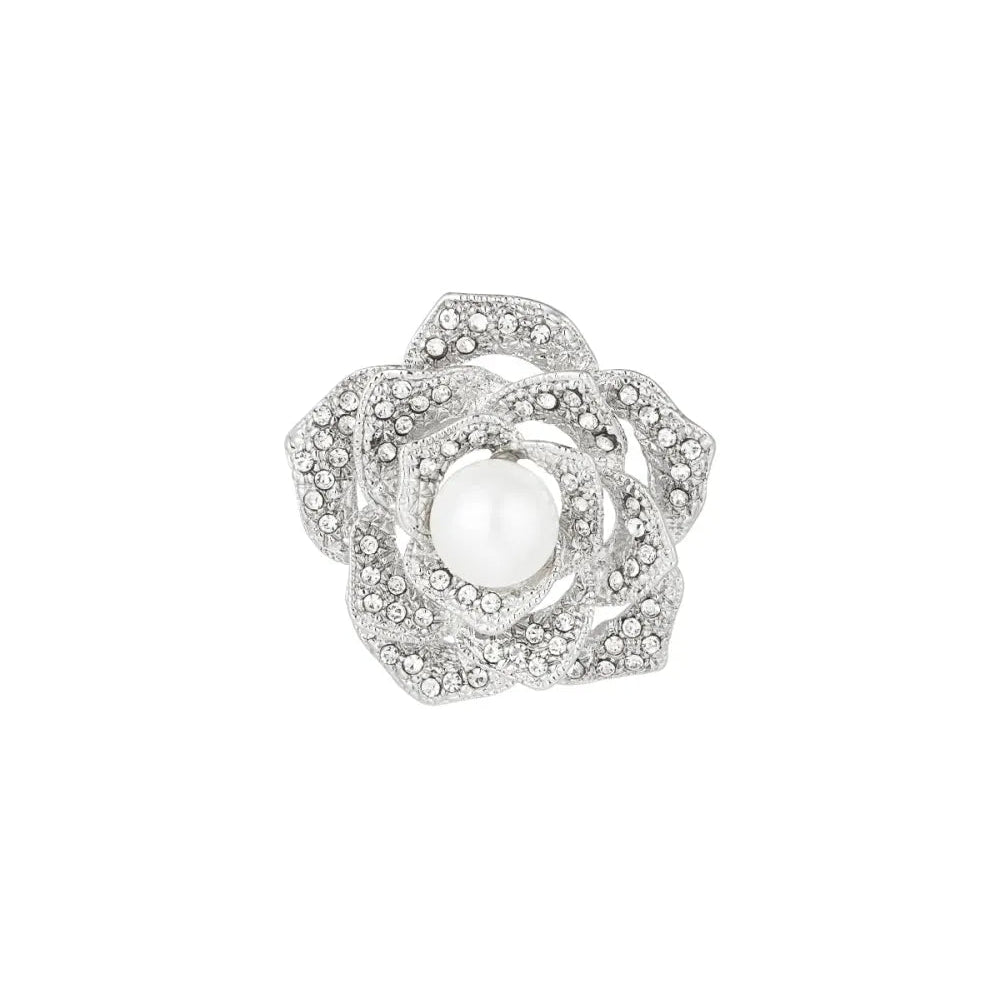 Double interlocking silver steel hoops