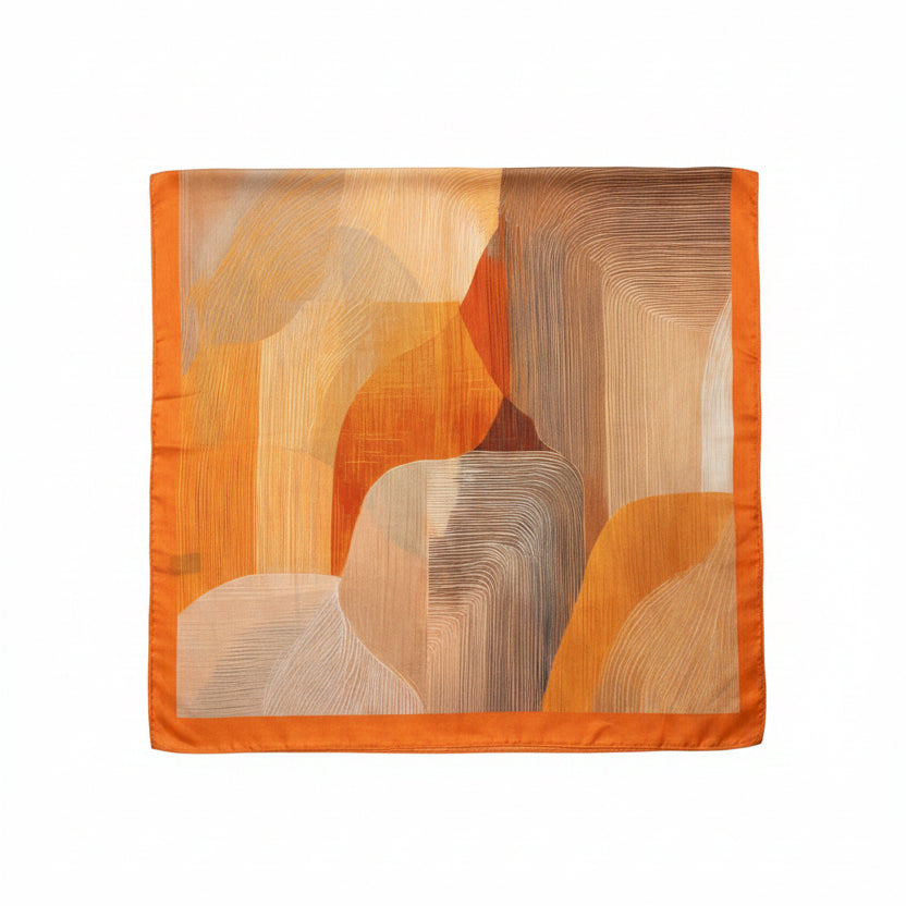 Pañuelos con diseño abstracto de varios colores