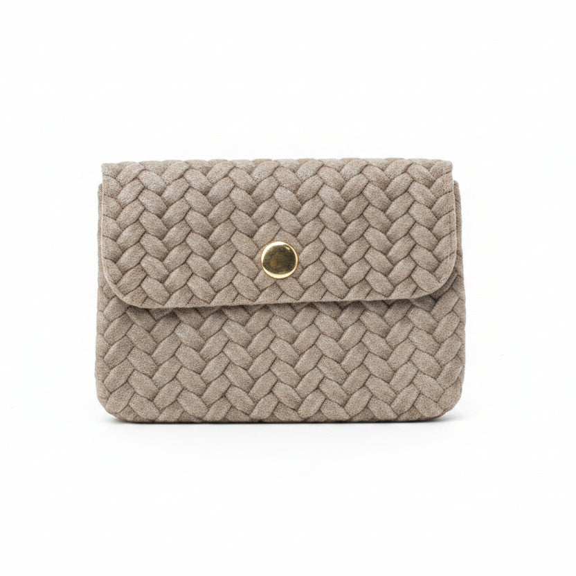 Monedero de piel 100% vacuno cuadrado con relieve y cierre click varios colores