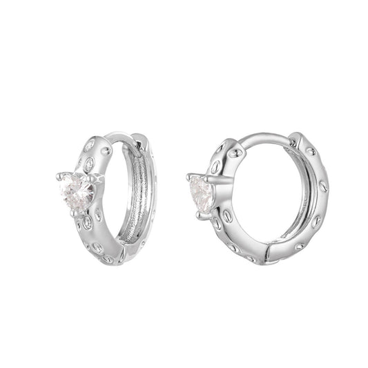 Chestnut square earrings