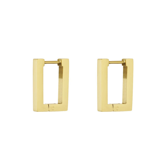 Chestnut square earrings