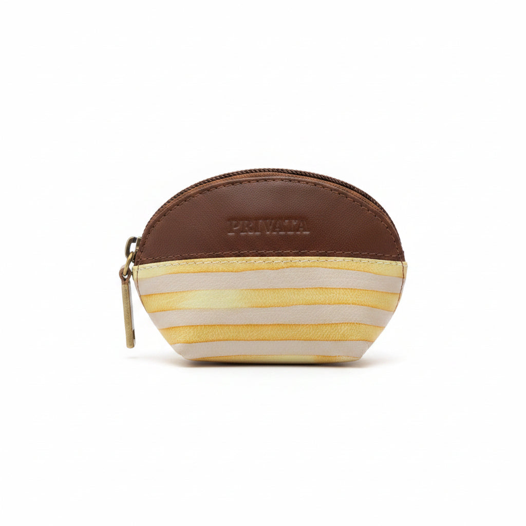 Monederos Privata piel 100% vacuno con estampado de rayas - Moments by You