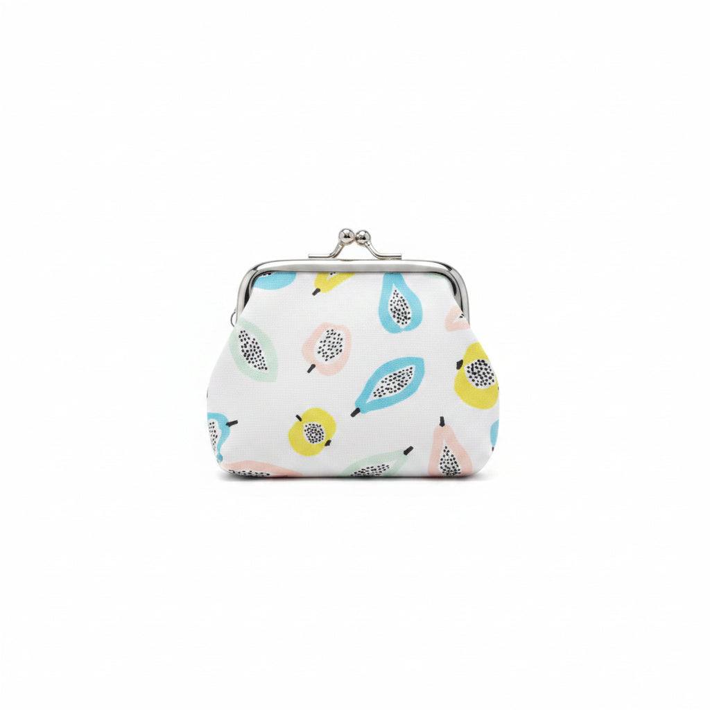 Monedero pequeño al estilo vintage con estampado de futas - Moments by You