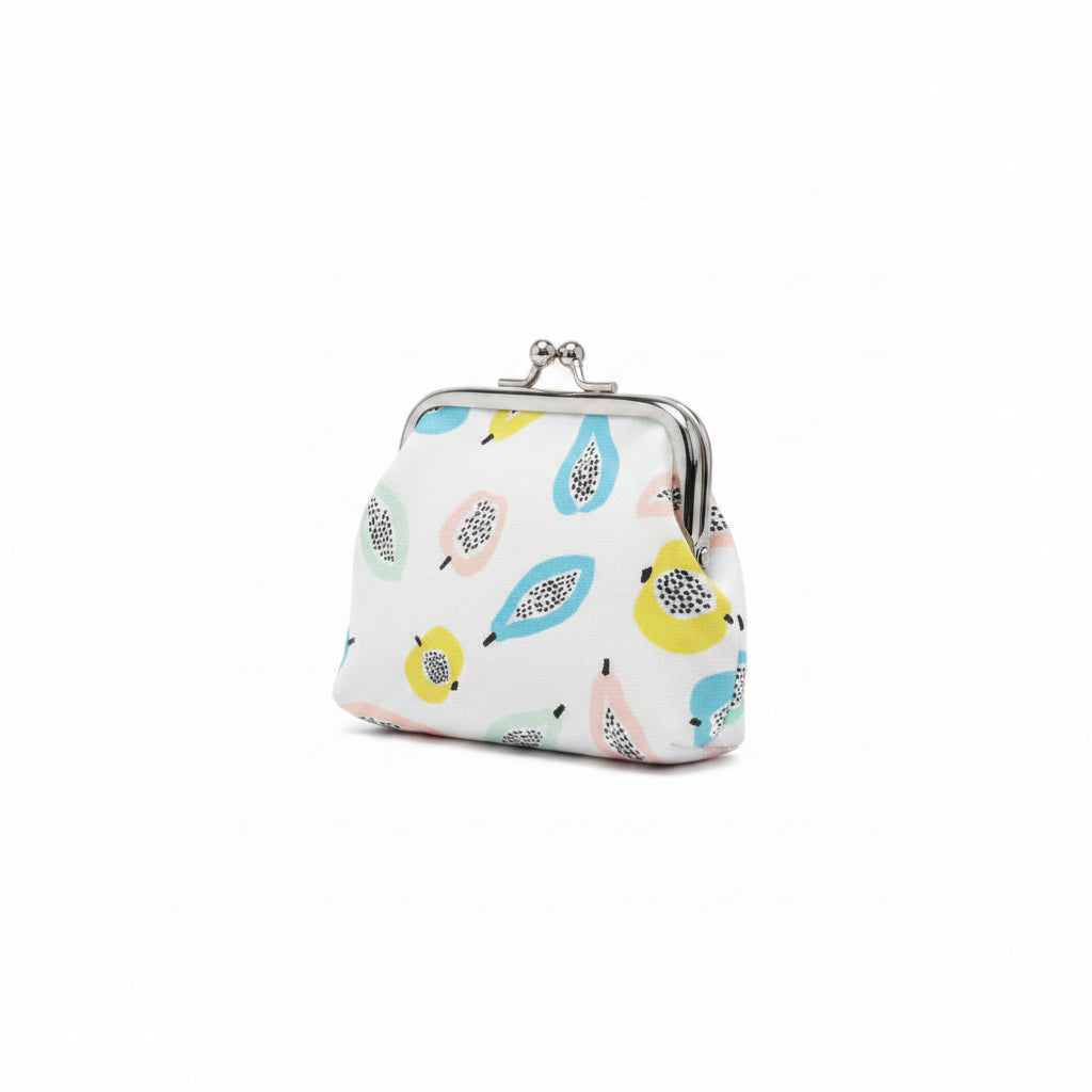 Monedero pequeño al estilo vintage con estampado de futas - Moments by You