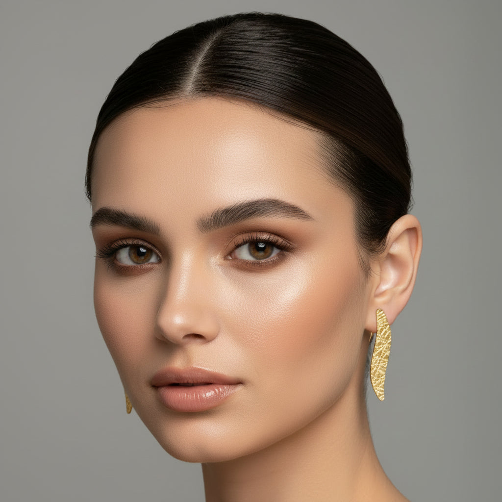 Brillis chain steel earrings