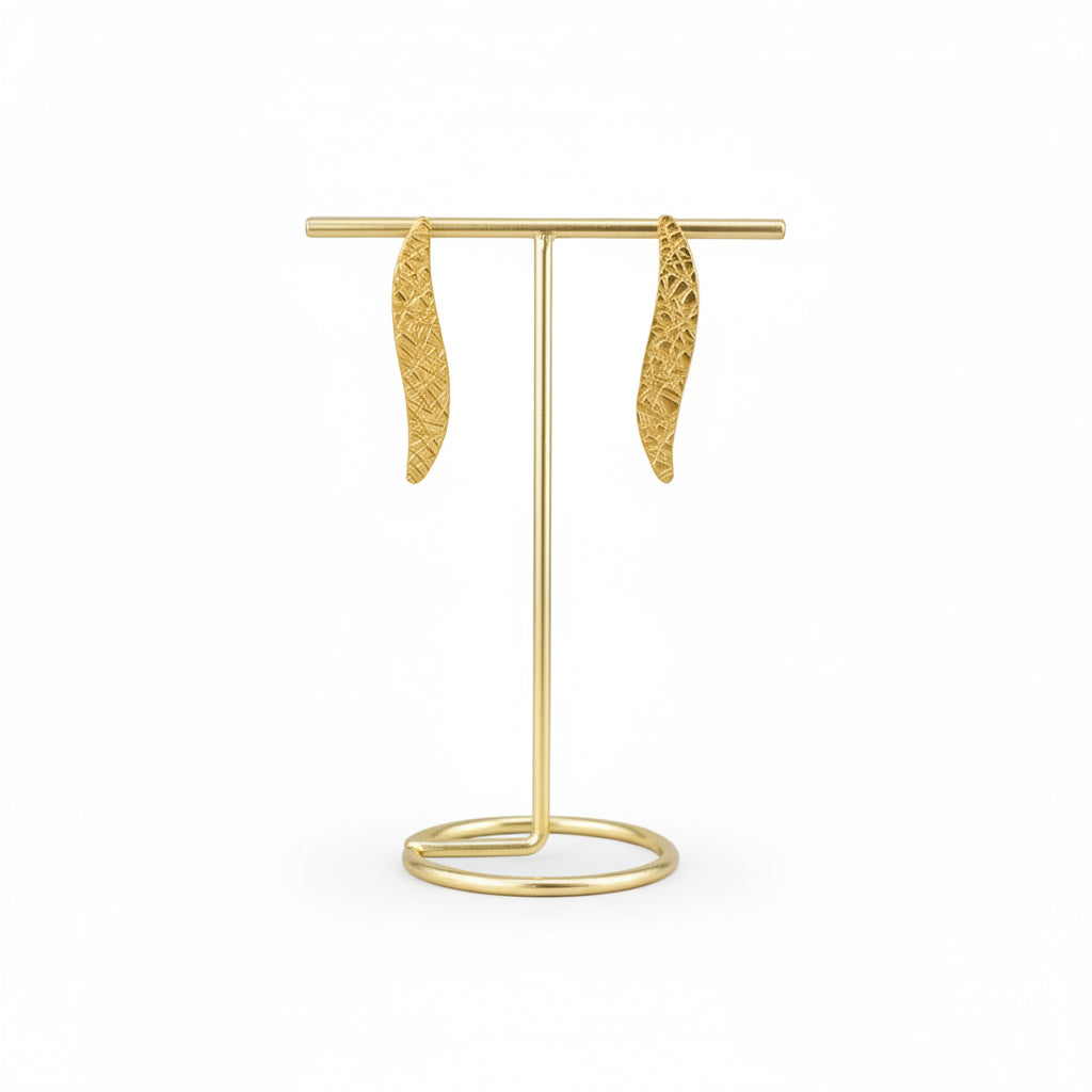Brillis chain steel earrings