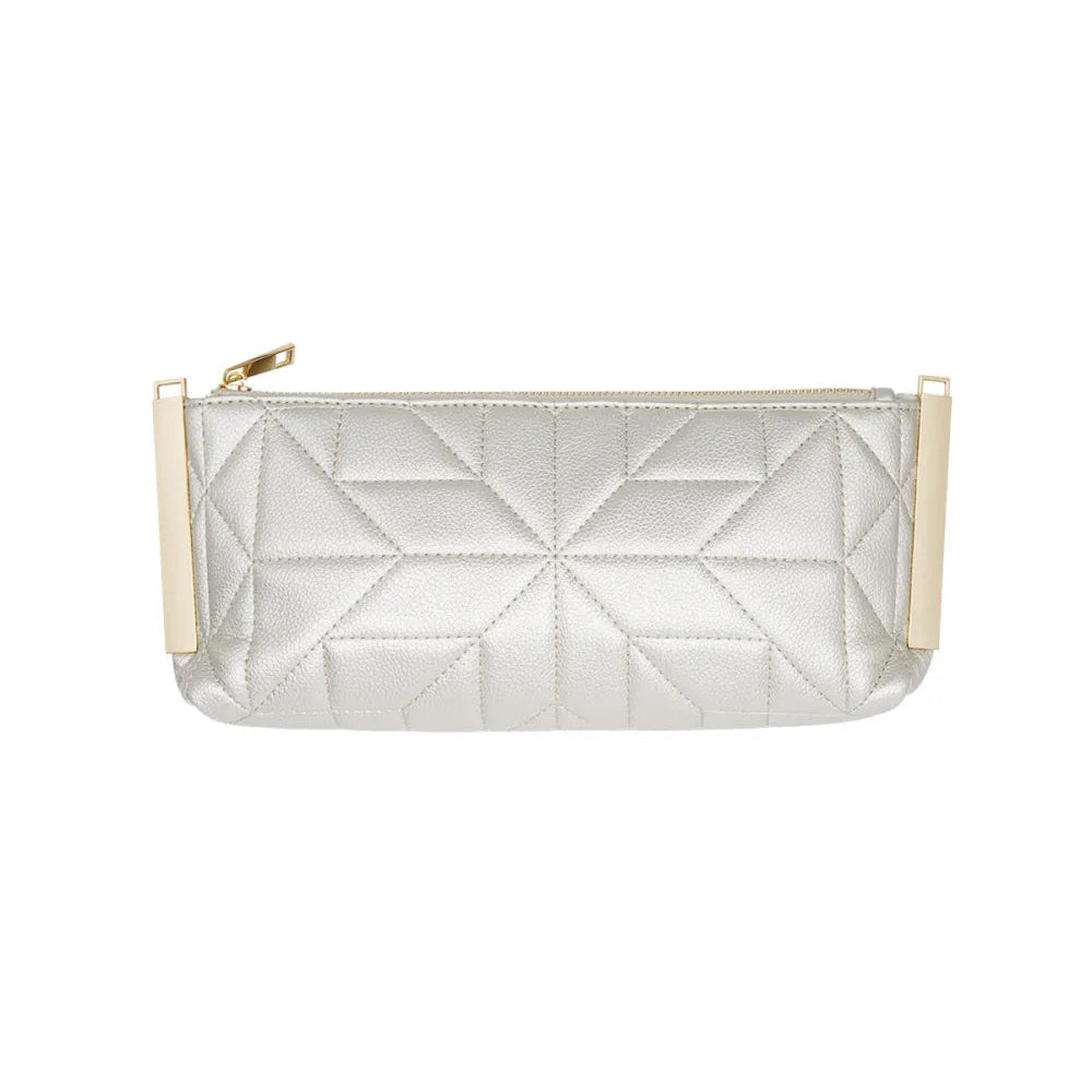Bolso fiesta alargado con efecto acolchado y detalles metálicos - Moments by You