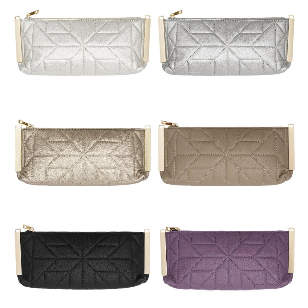 Bolso fiesta alargado con efecto acolchado y detalles metálicos - Moments by You
