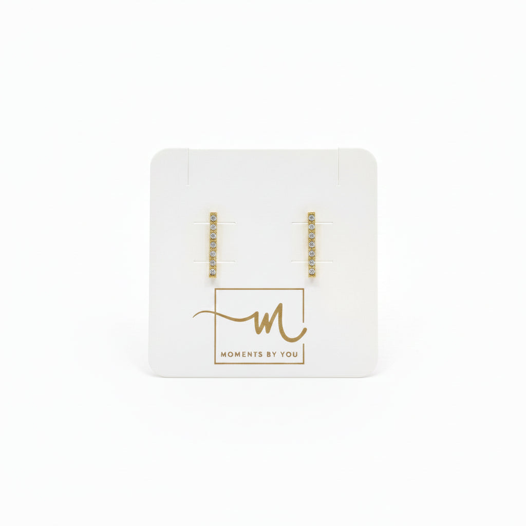 Brillis chain steel earrings
