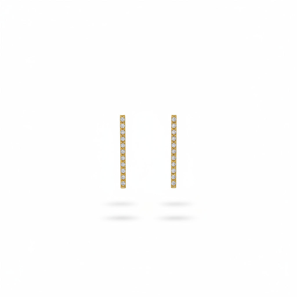 Brillis chain steel earrings