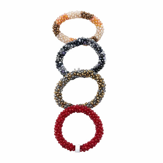Pulsera gruesa y elástica de cristales facetados - Moments by You