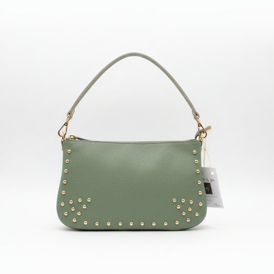 Light pink feather party handbag