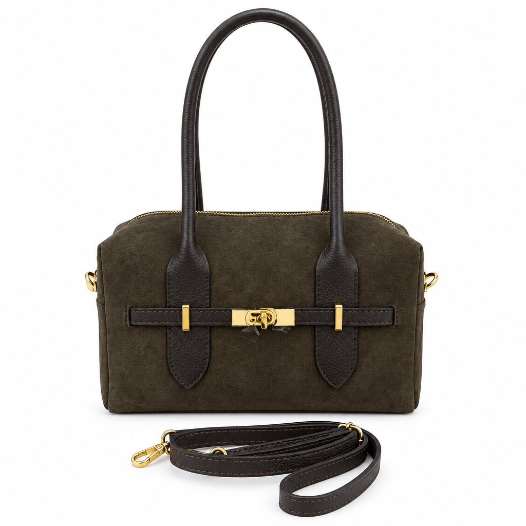 Bolso de asas piel ante 100% auténtica