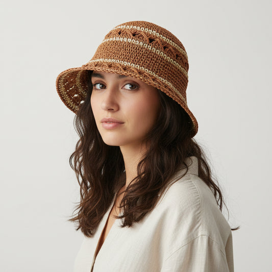 Sombrero tipo crochet moldeable en varios colores - Moments by You