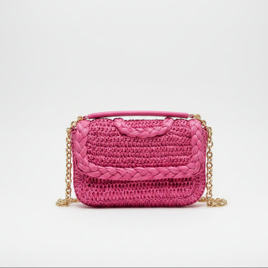 Look veraniego en fucsia ( bolso + pendientes + collar) - Moments by You