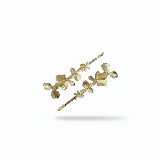 Juego de horquillas con flores de diferentes tamaños - Moments by You