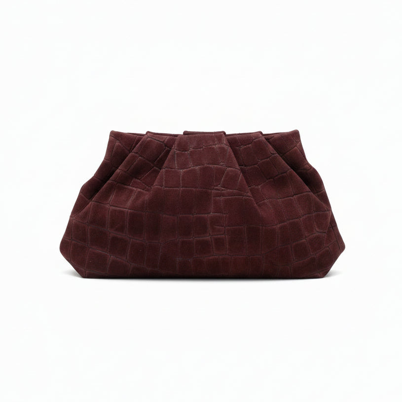 Sac à main de fête en plumes rose clair