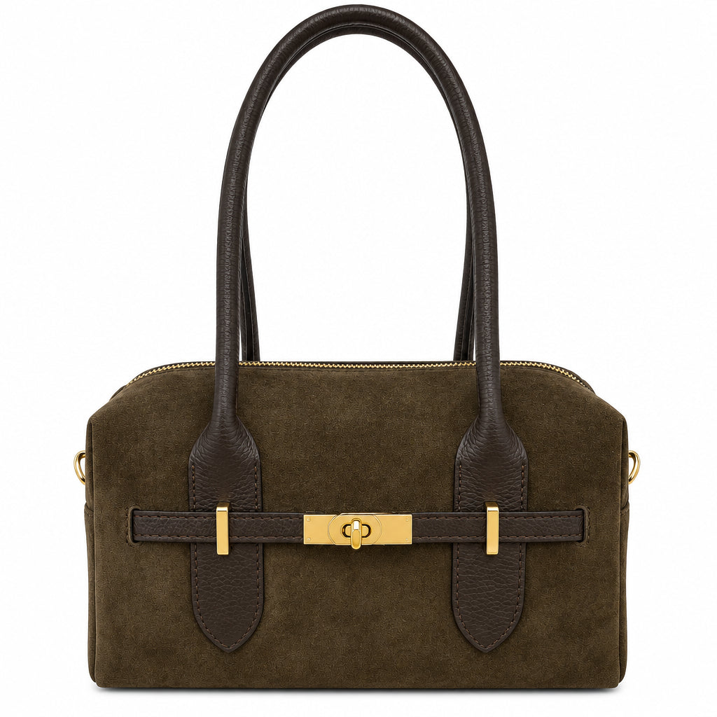 Bolso de asas piel ante 100% auténtica