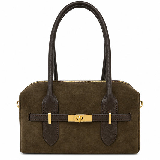 Bolso de asas piel ante 100% auténtica
