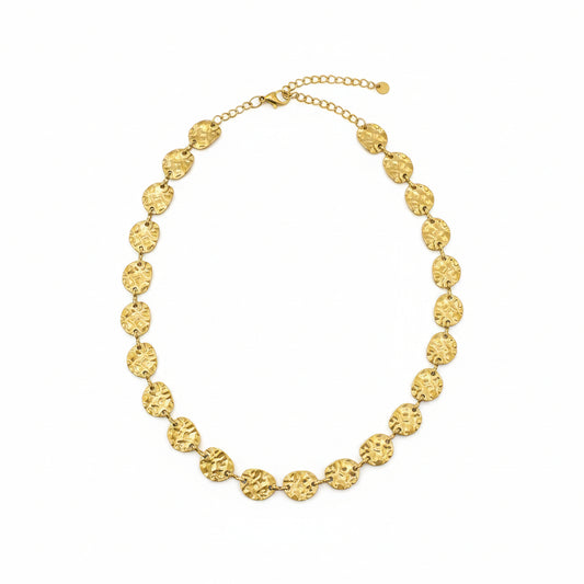 Steel hoops with gold balls