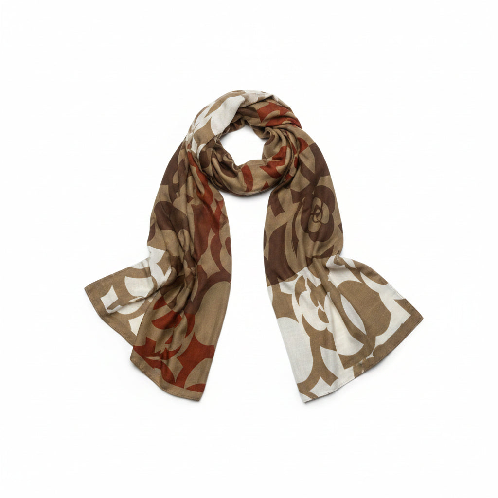 Fular con estampado floral en varios colores - Moments by You