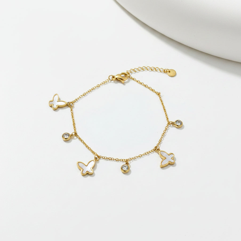 Bracelet riviera dorée
