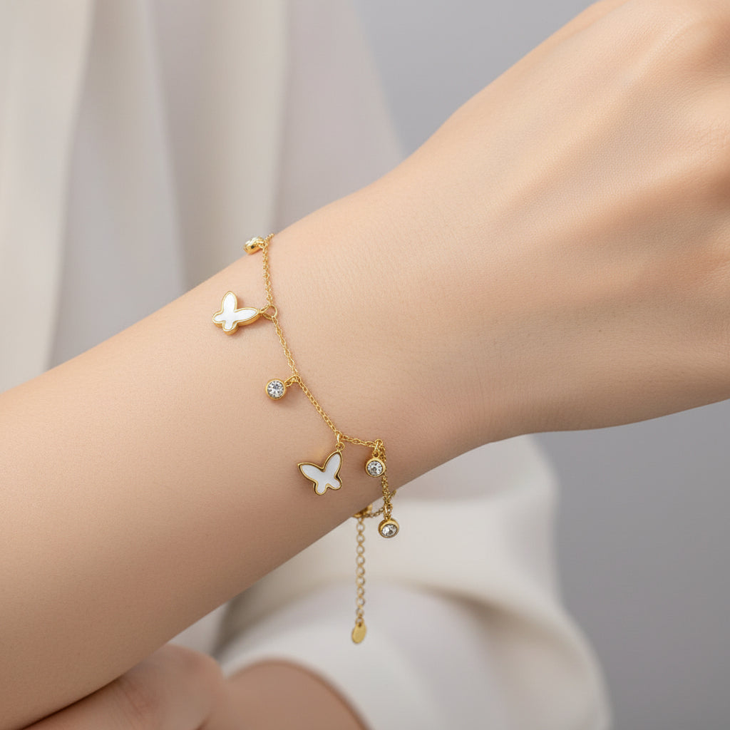 Bracelet riviera dorée