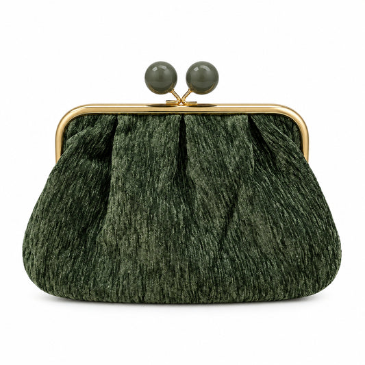 Bolso fiesta pochette tipo vintage acabado terciopelo