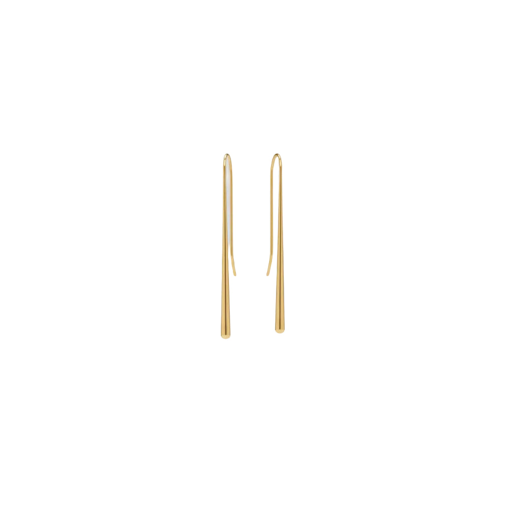 Pendientes largos de acero con palo vertical y de gancho - Moments by You