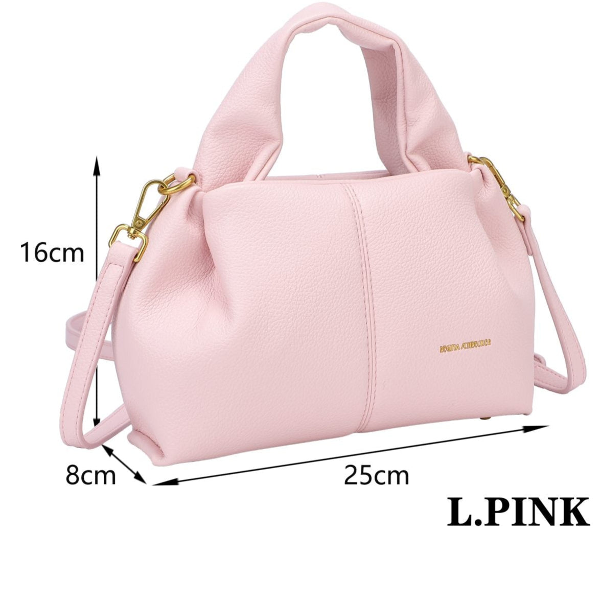 Bolso efecto piel de asa y bandolera pequeño color blanco - mbyou