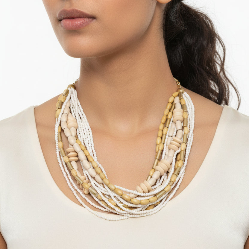 Steel hoops with gold balls