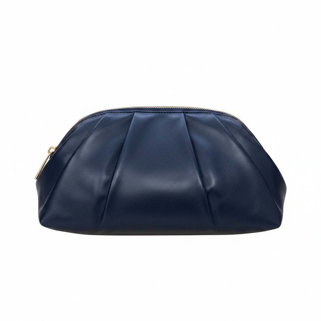 Bolso fiesta de mano con dobleces y tachuelas en dorado - Moments by You