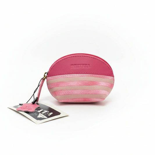Monederos Privata piel 100% vacuno con estampado de rayas - Moments by You
